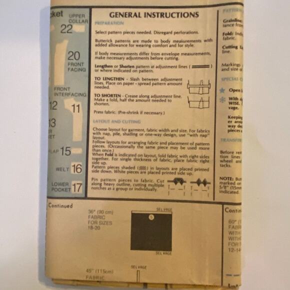 Vtg Butterick 3302 Pants Skirt Pattern16 Miss Long Modest Classy Minimalist - Picture 4 of 6